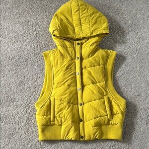 FP movement Yellow Hooded Puffer Vest